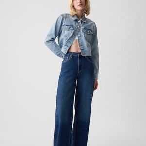 Gap High Rise Stride Wide Leg jeans